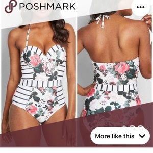 NEW ModCloth The Harper One-Piece Swimsuit Small